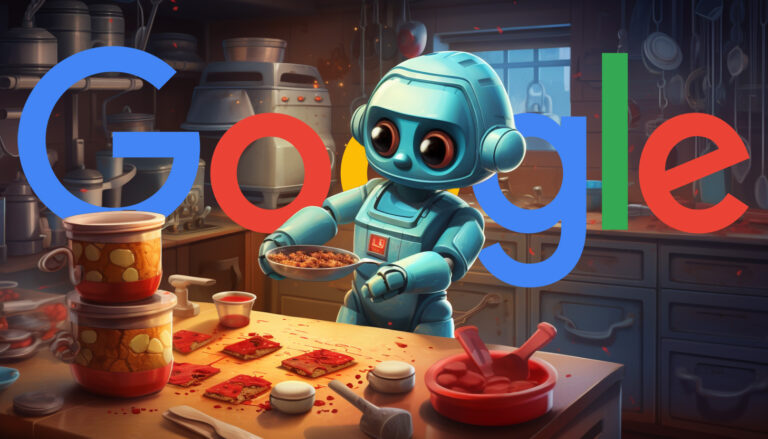 Robot Baking Google Logo