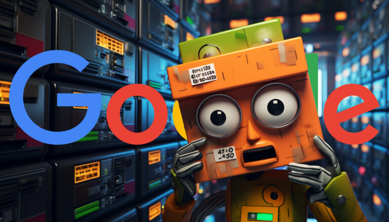 Robot Error Server Google Logo