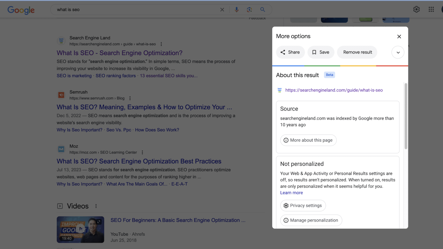 How to leverage Google’s ‘About this result’ for SEO insights