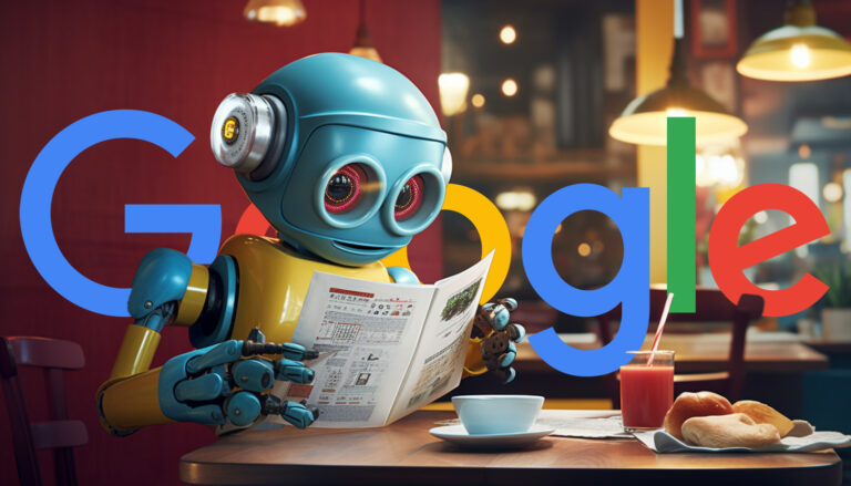 Google Robot In Restaurant Menu