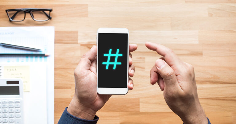 Social Media Hashtags Infographic for 2024