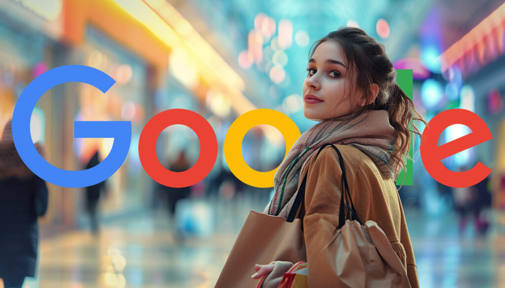 Woman Mall Shopping Google Logo