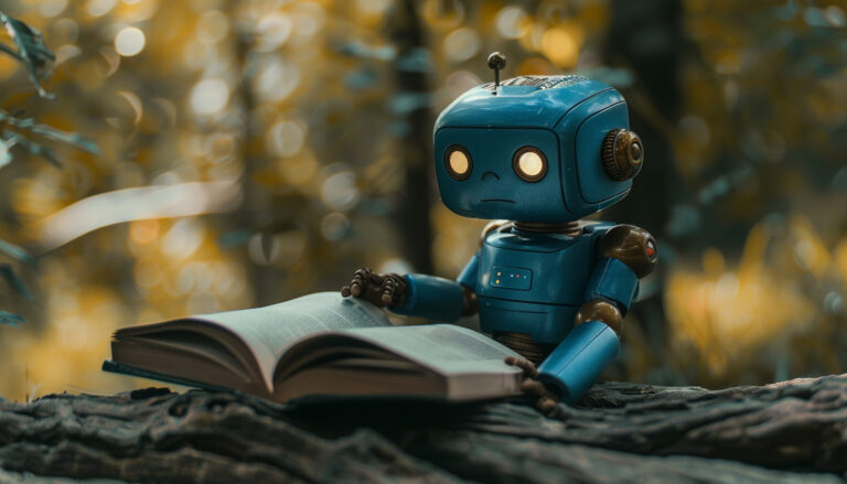 Bing Robot Reading Book