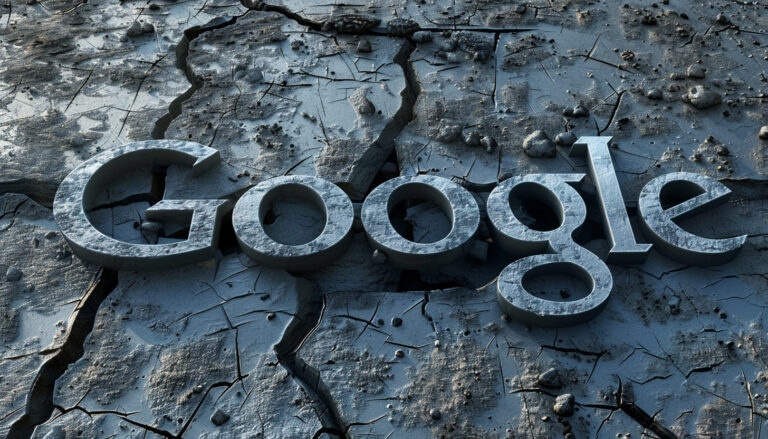 Google Charcol Cracked Logo