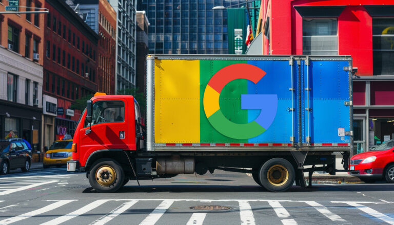 Google Delivery Truck City