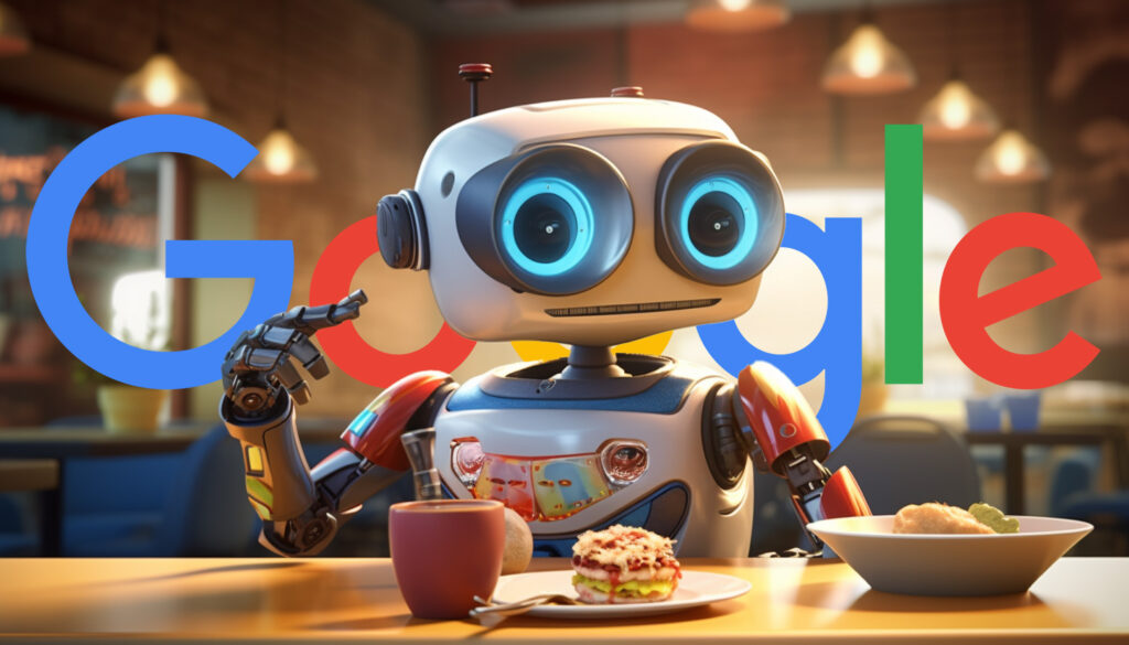 Google Robot Eating
