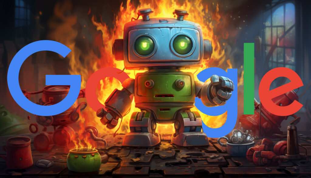 Google Robot Fire Machine