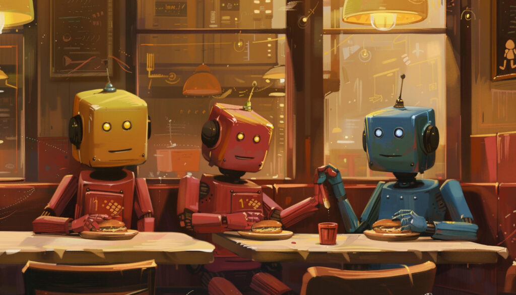 Robots Eating Food