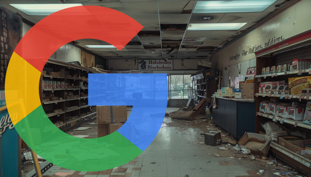 Abandoned Store Google Logo