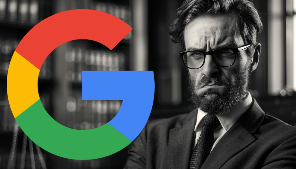 Upset Lawyer Google Logo