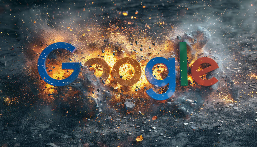 Google Logo Explode