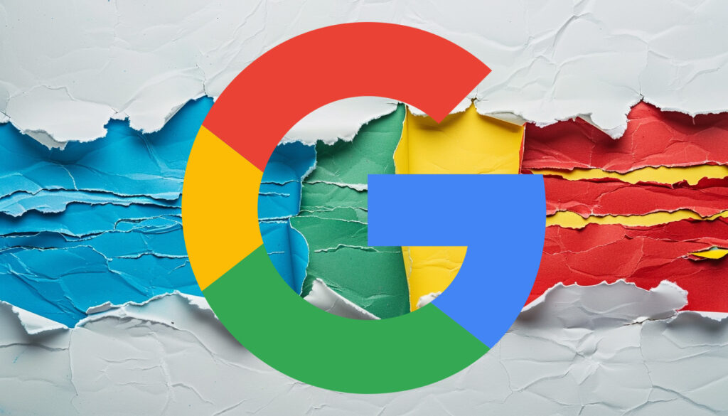 Google Torn Paper Logo