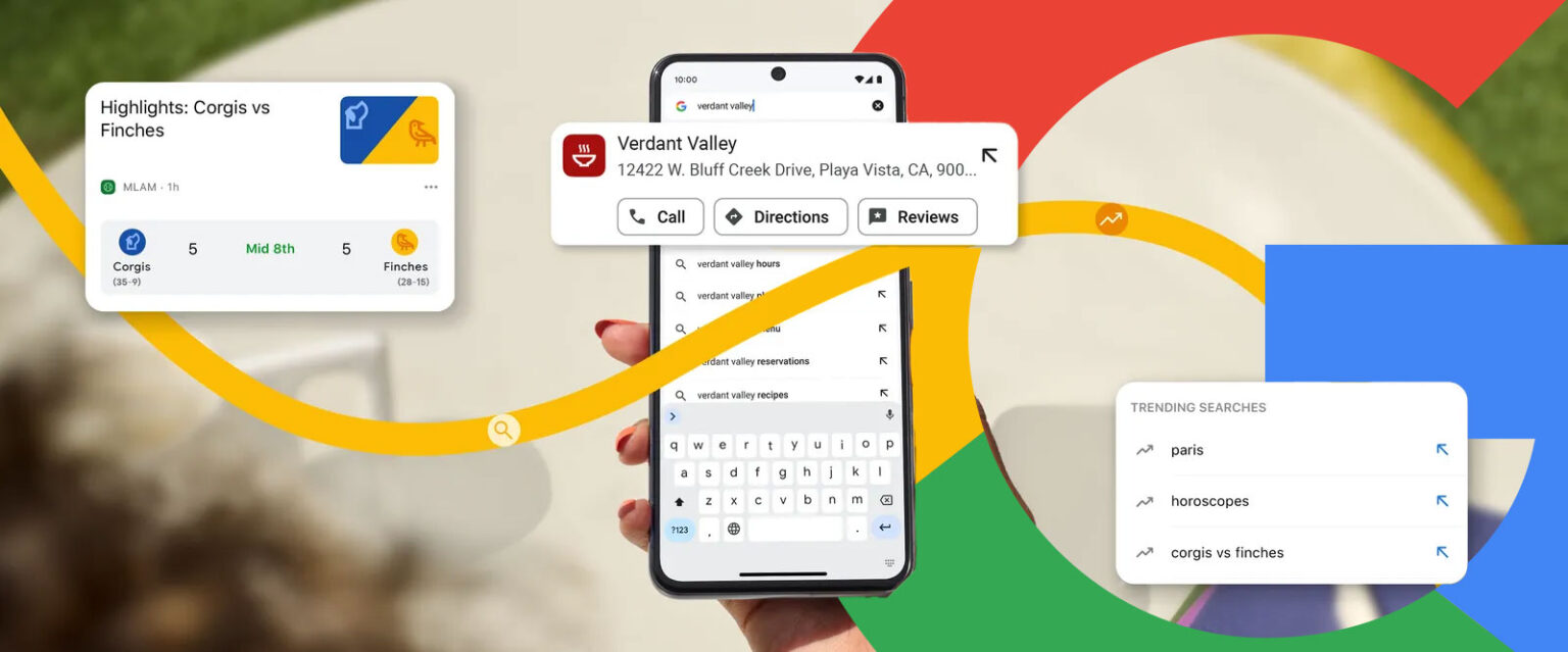 Chrome Search Update Header