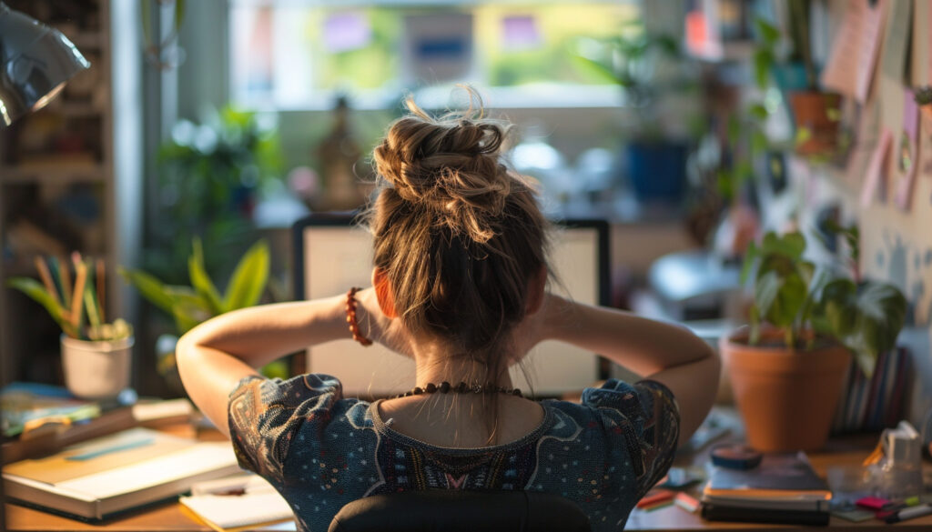 Woman Working Computer