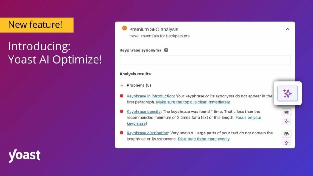 Simplifying SEO with AI • Yoast